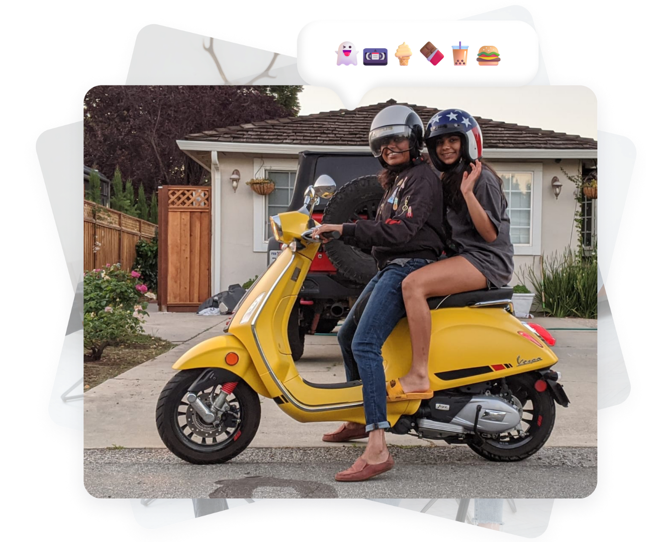 Priya, Laya and the Yellow Vespa